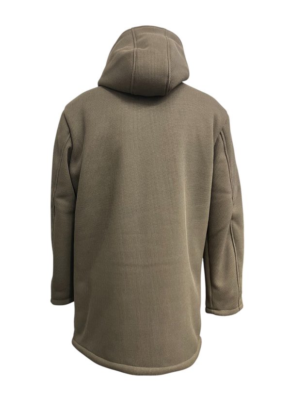 Markup - Giubbotto con cappuccio in maglia tecnica imbottito tortora uomo - immagine 3