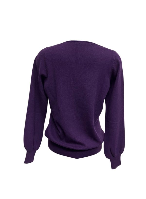 Marks & Spencer Autograph - XL - Maglione con scollo tondo in cashmere viola donna - immagine 2