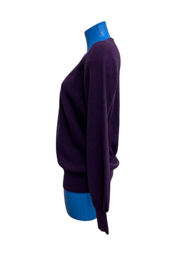 Marks & Spencer Autograph - XL - Maglione con scollo tondo in cashmere viola donna - immagine 3