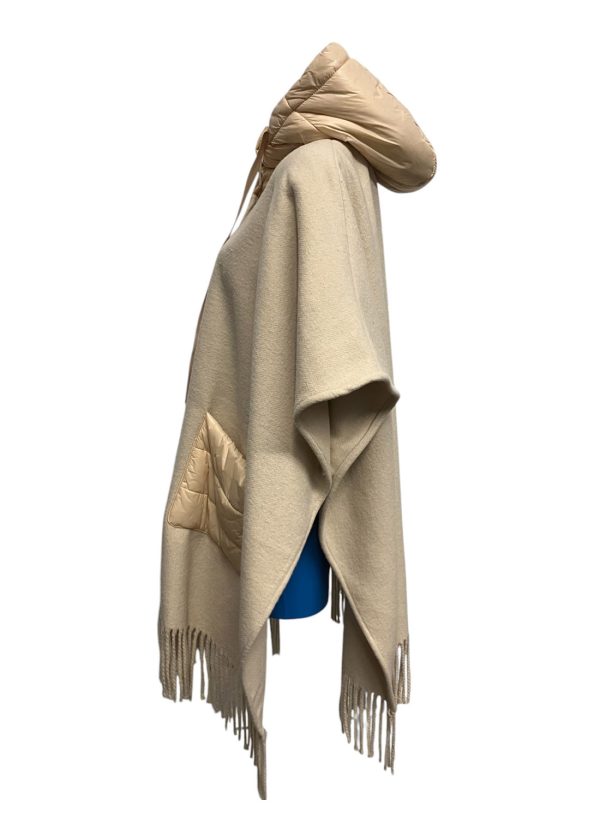 Markup - M - Mantella con cappuccio in nylon e poliestere crema - immagine 3