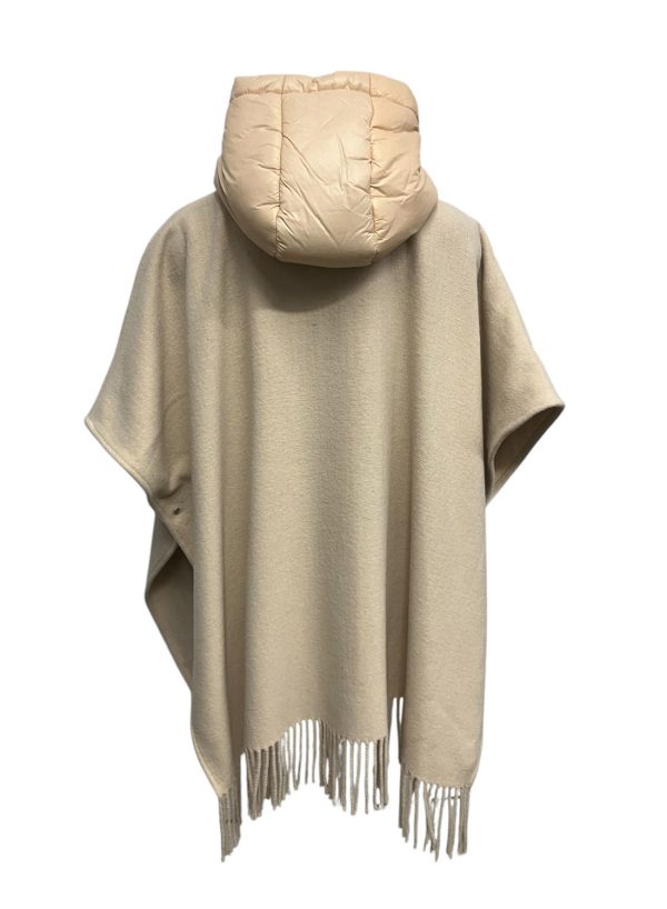 Markup - M - Mantella con cappuccio in nylon e poliestere crema - immagine 2