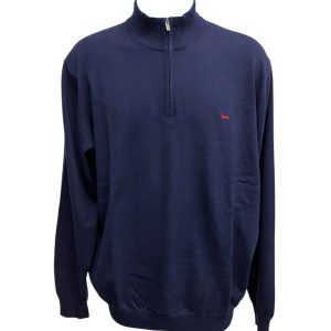 Harmont & Blaine - 6XL - Maglione in cotone e lana blu uomo