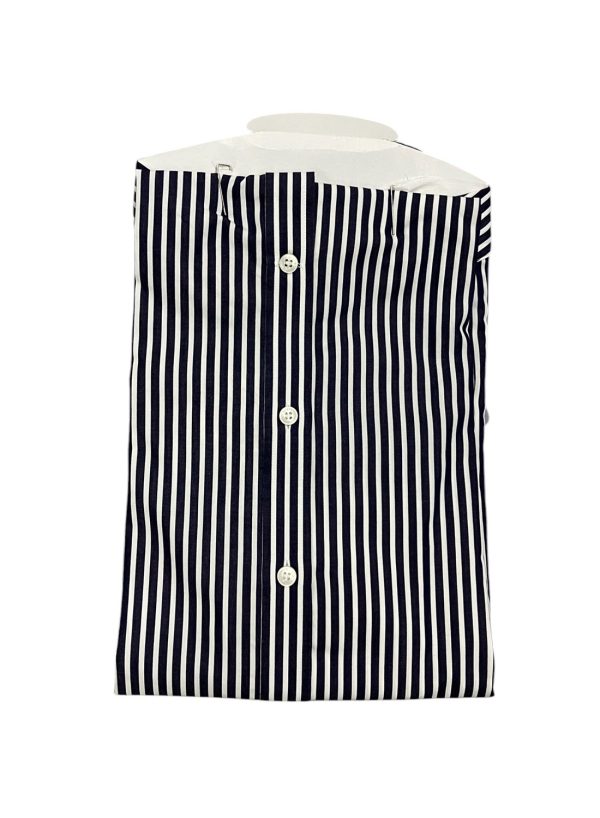 Harmont & Blaine - Camicia regular fit in cotone a righe spesse bianco blu - immagine 2