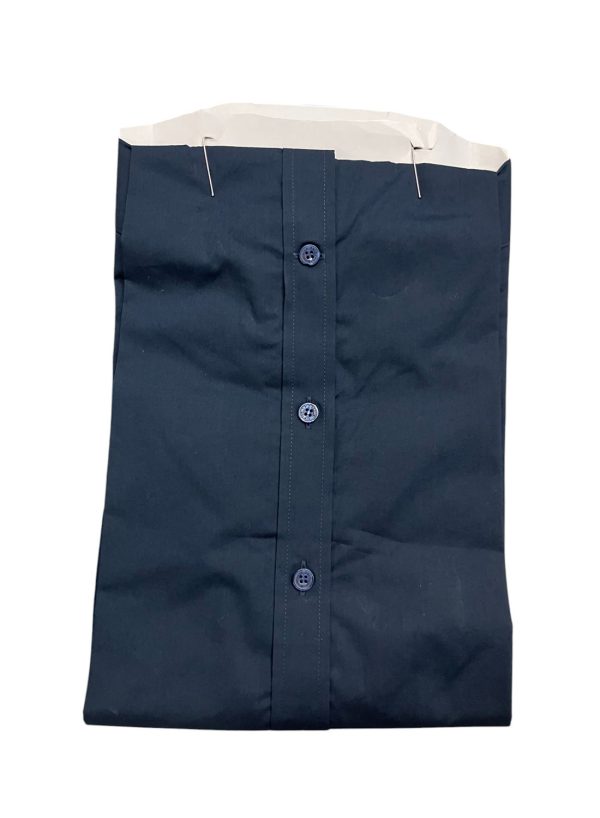 Harmont & Blaine - Camicia narrow fit stretch blu scuro botton down - immagine 2
