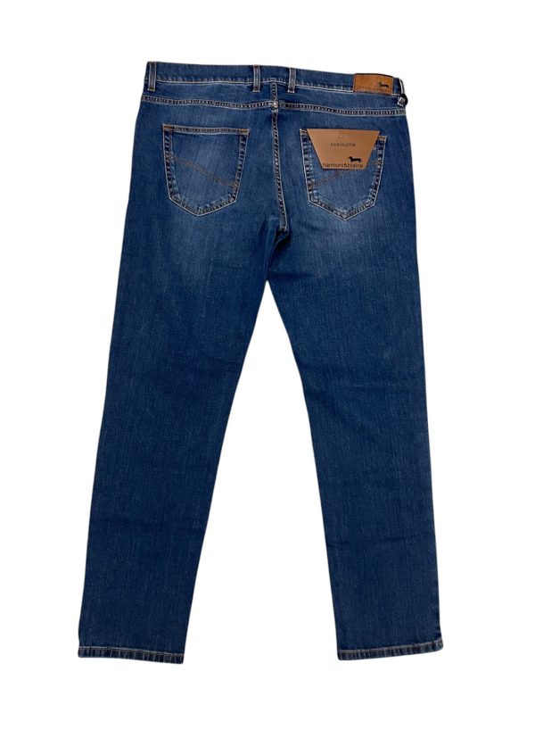 Harmont & Blaine - Jeans narrow fit in cotone elasticizzato blu uomo - immagine 2