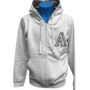 Iceberg - Felpa con cappuccio in cotone bianco uomo