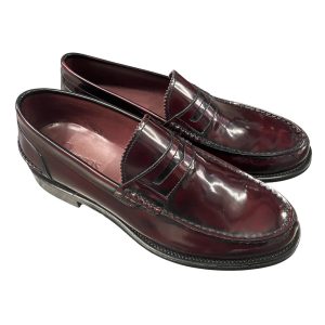 Brecos - EU/42 - Mocassini in pelle spazzolata bordeaux vinaccio