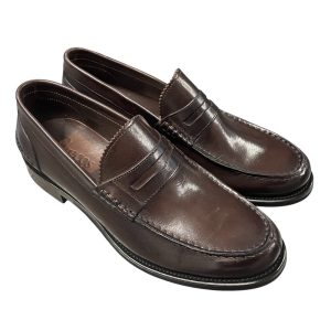 Brecos - EU/42 - Mocassini in pelle marrone scuro
