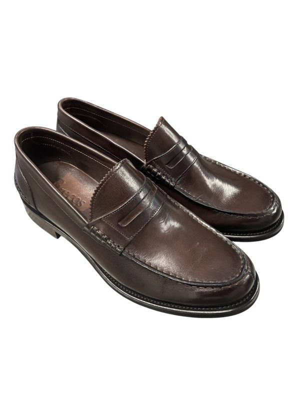 Brecos - EU/42 - Mocassini in pelle marrone scuro