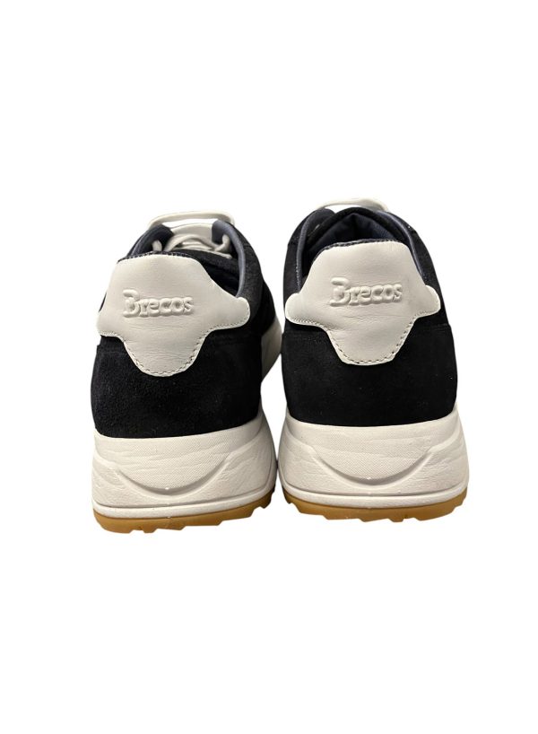 Brecos - EU/42 - Sneaker basso in scamosciato blu navy con lacci uomo - immagine 3