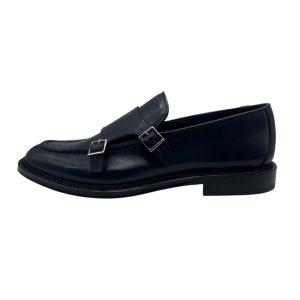 Brecos - EU/42 - Scarpe derby con cinturini laterali in pelle blu