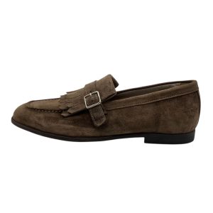 Brecos - EU/42 - Mocassini in pelle scamosciata écru