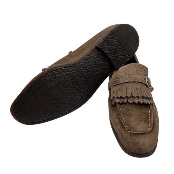 Brecos - EU/42 - Mocassini in pelle scamosciata écru - immagine 4
