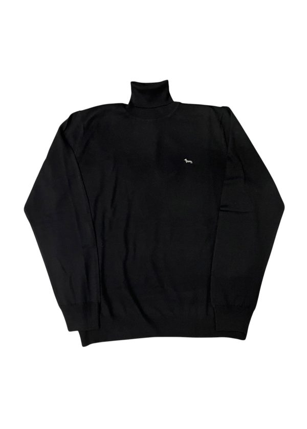 Harmont & Blaine - Maglione a dolcevita in lana nero uomo