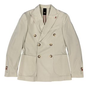 Mulish - Giacca a doppio petto in viscosa elasticizzata beige