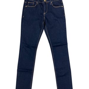 Roberto Cavalli - Jeans dritto in cotone elasticizzato blu indigo
