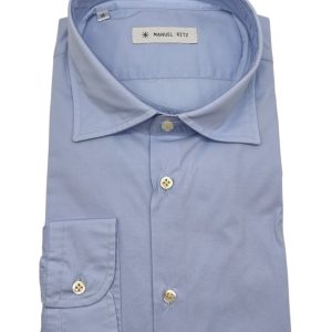 Manuel Ritz - Camicia in cotone celeste