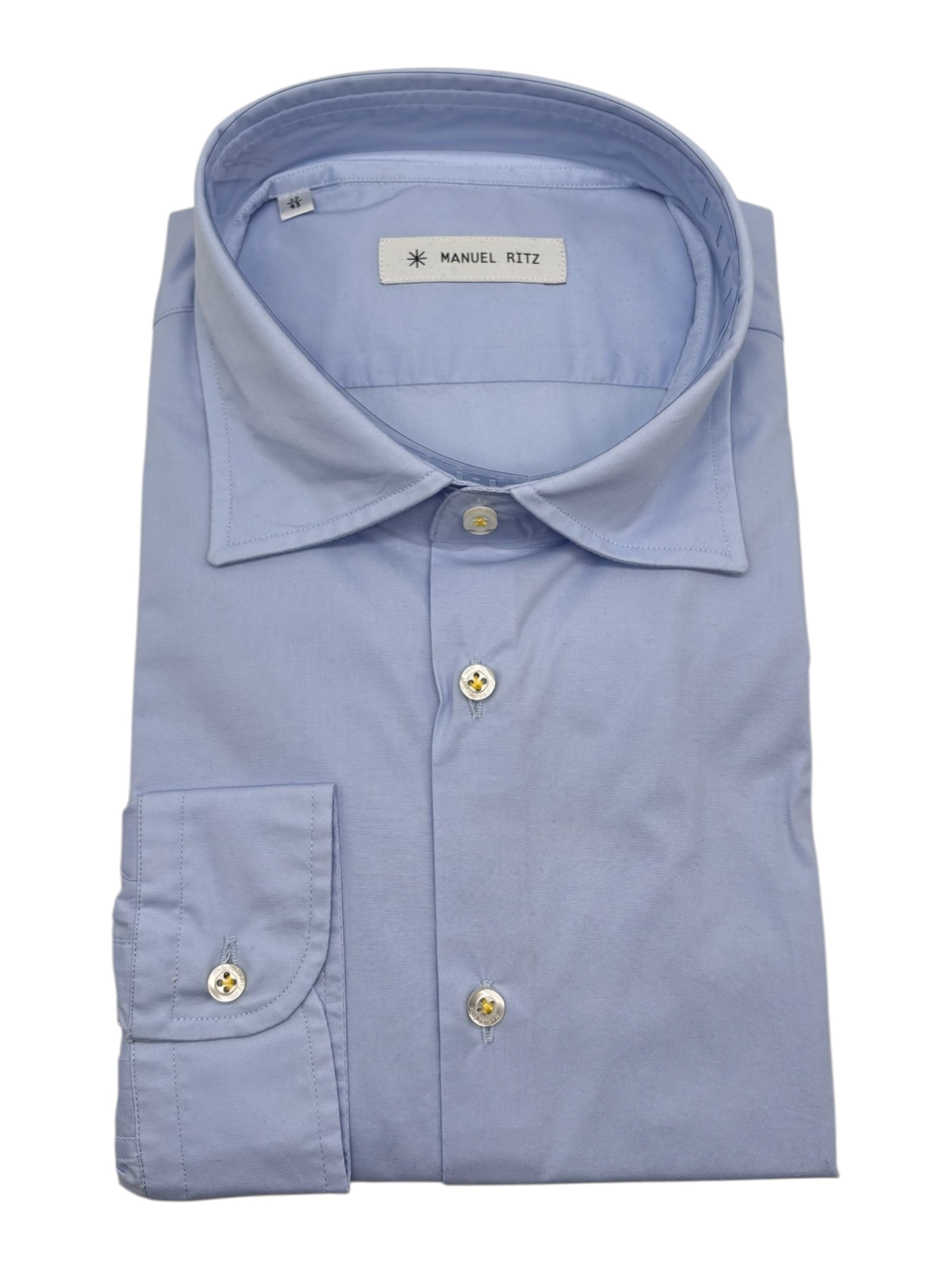 Manuel Ritz - Camicia in cotone celeste