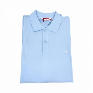 Manuel Ritz - Polo in cotone celeste - XL
