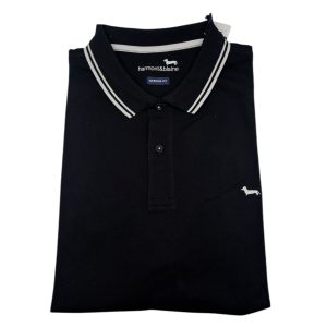 Harmont & Blaine - Polo Essentials narrow fit in cotone nero