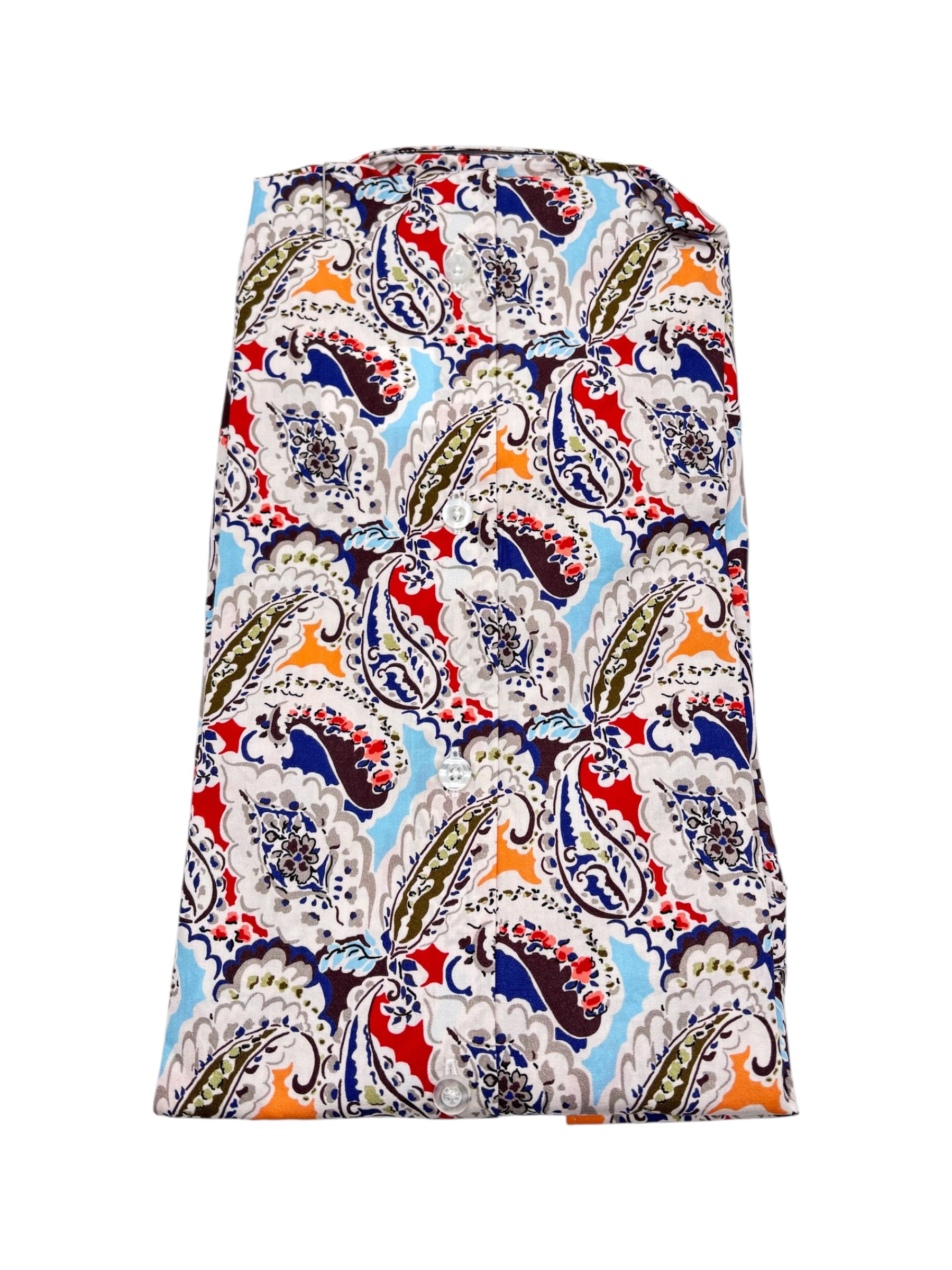 Bulgarini – Camicia in cotone multicolore stampa Paisley - immagine 2