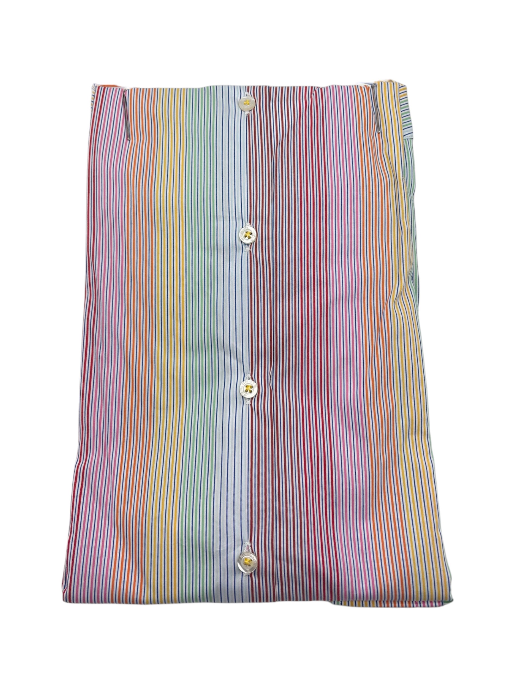 Manuel Ritz - Camicia in cotone a righe multicolore - immagine 2