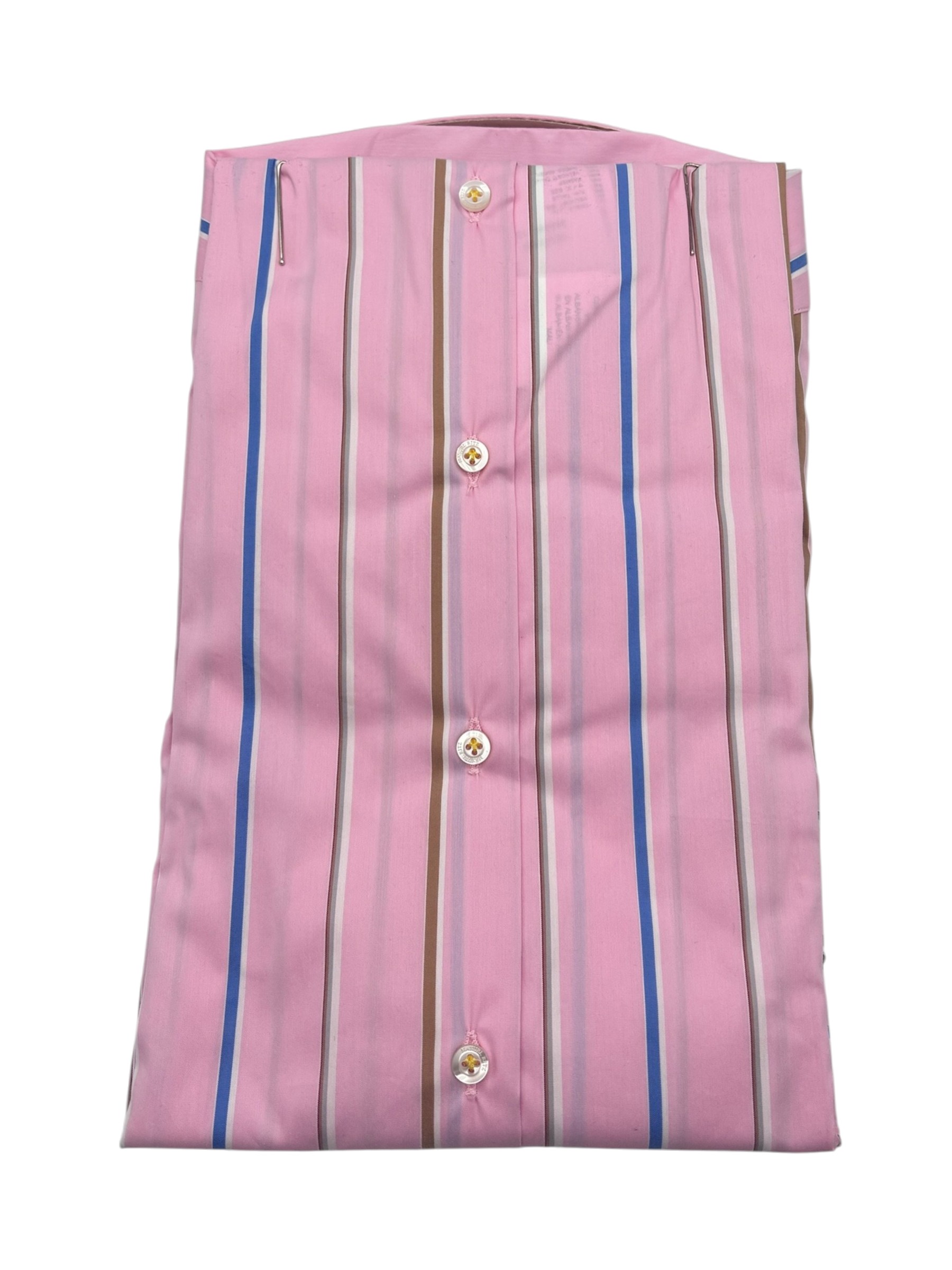 Manuel Ritz - Camicia rosa a righe multicolore - immagine 2
