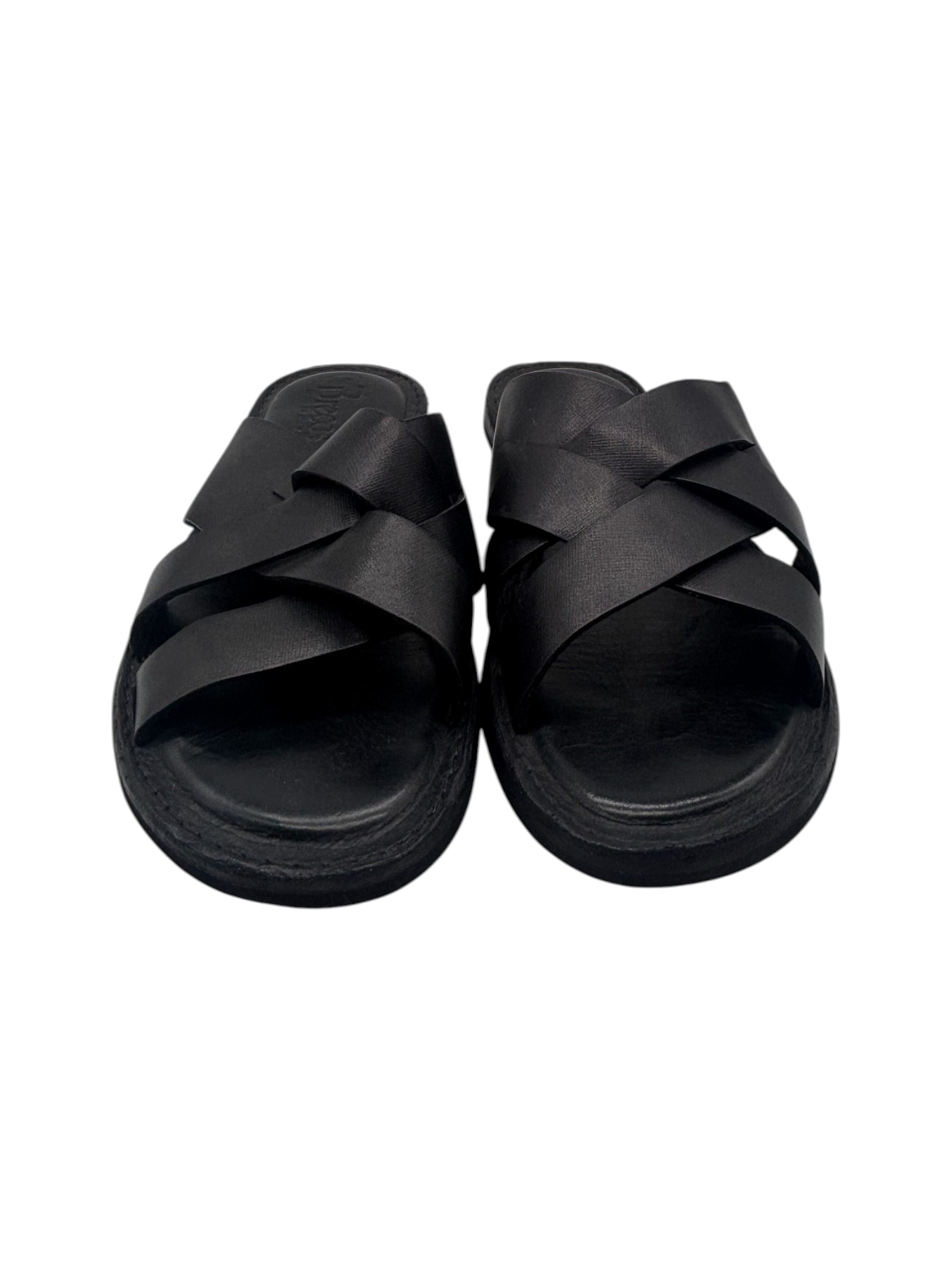 Brecos – Sandali uomo in pelle nera modello Capri – 42 - immagine 2