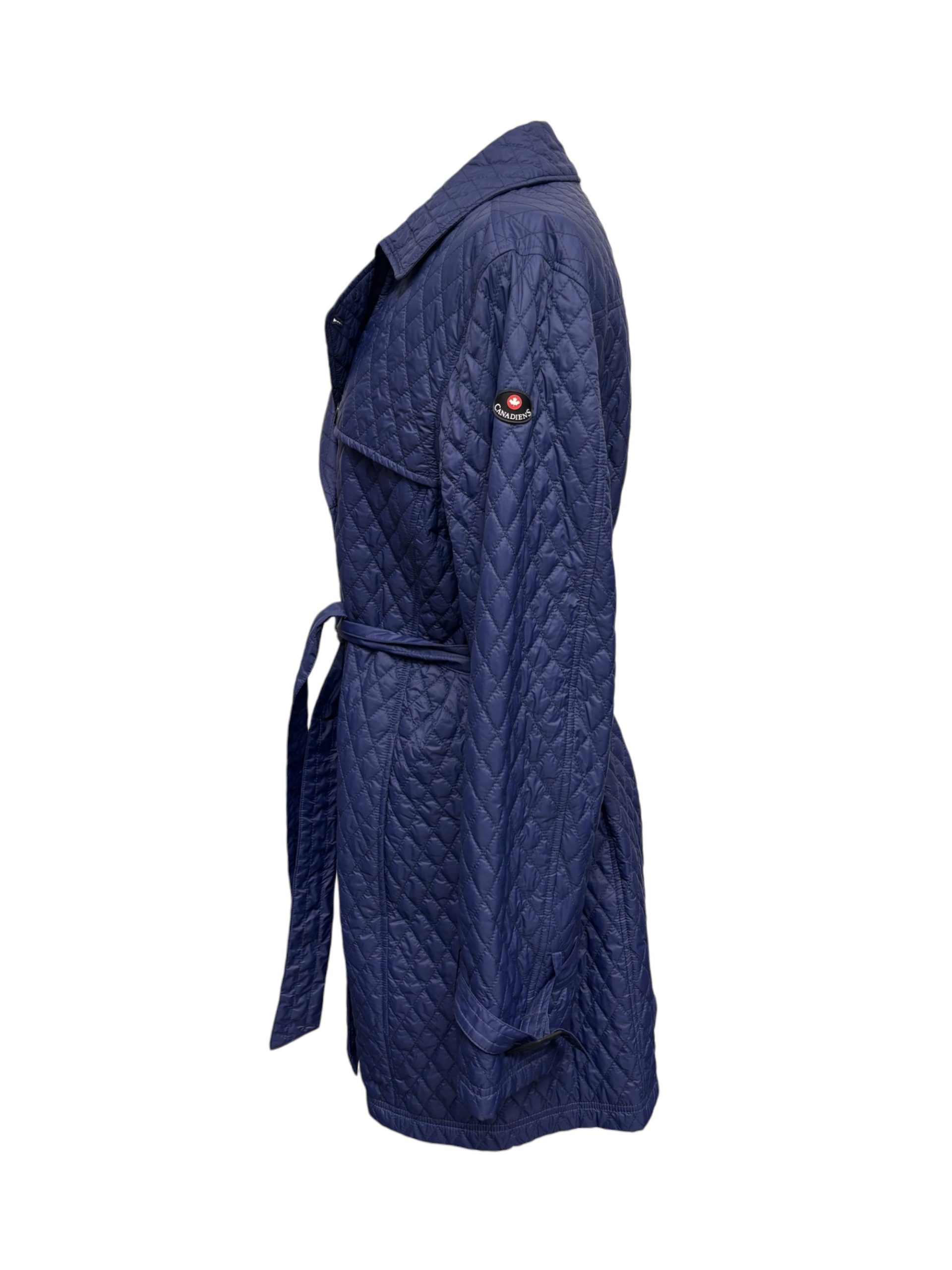 Canadiens - Trench Coat donna quattro stagioni blu modello Scarlett - immagine 2
