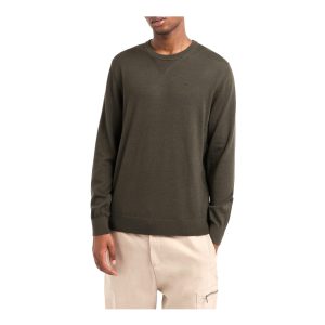 Armani Exchange - Maglione in lana verde oliva scuro 8NZM3A ZM8AZ