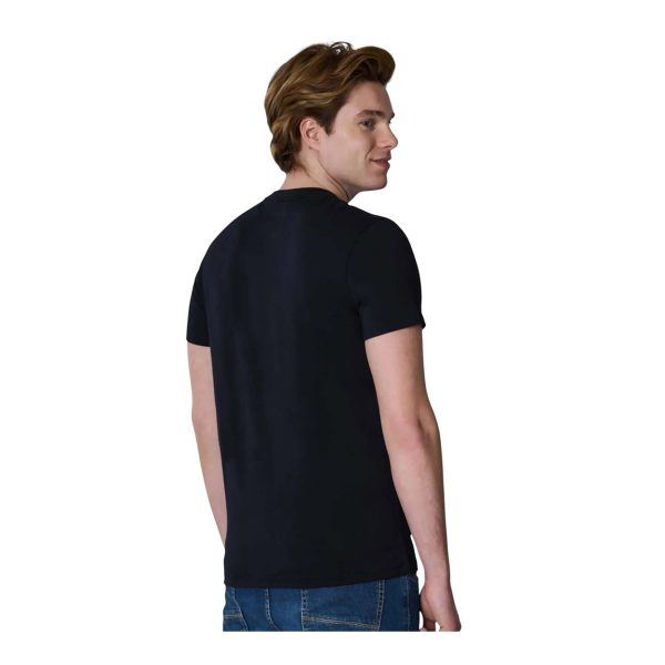 U.S. Polo Assn. - T-shirt con logo ricamato in cotone nero 68076 - immagine 2