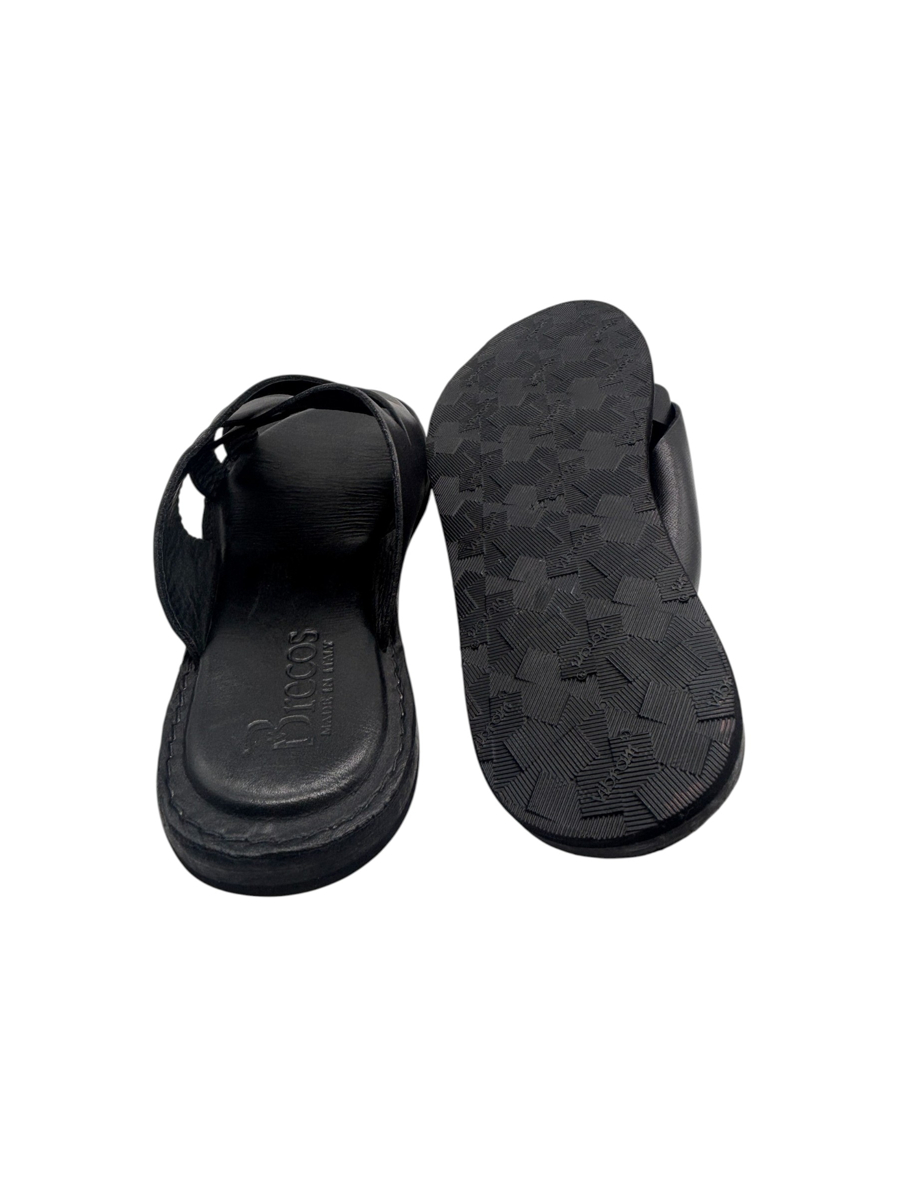 Brecos – Sandali uomo in pelle nera modello Capri – 42 - immagine 4