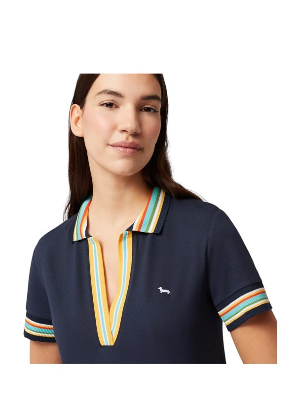 Harmont & Blaine - Polo con costine rigate L0NDA2 021727 donna -S - immagine 3