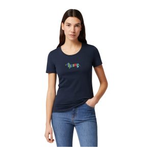 Harmont & Blaine - T-shirt blu scuro con bassotto colorato I0ND91