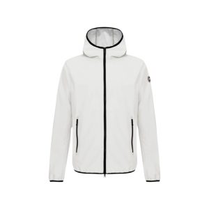Colmar - Giubbotto impermeabile con cappuccio in poliestere elasticizzato bianco ottico