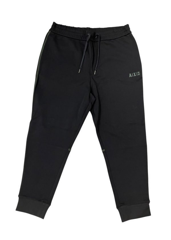 Armani Exchange- XL - Completo tuta in cotone e poliestere nero - immagine 3