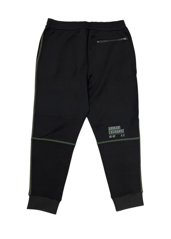 Armani Exchange- XL - Completo tuta in cotone e poliestere nero - immagine 4