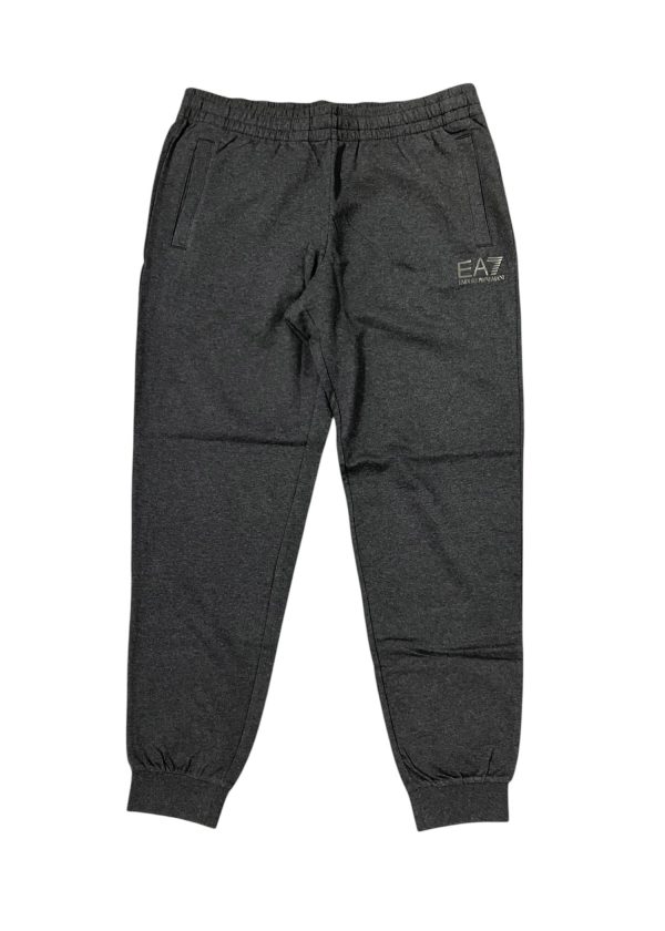 Emporio Armani - XXL - Completo tuta in cotone elasticizzato grigio scuro - immagine 3