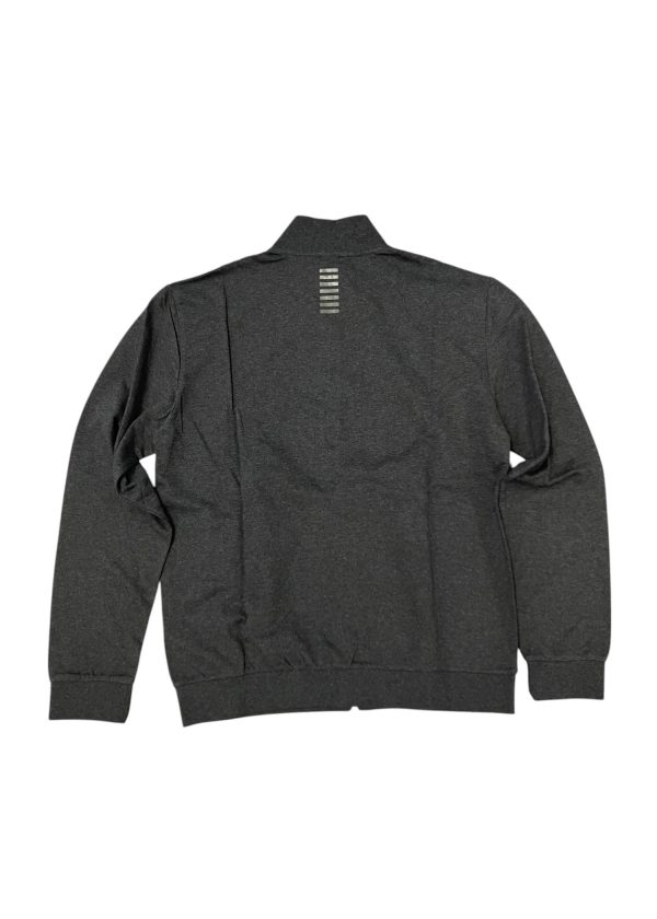 Emporio Armani - XXL - Completo tuta in cotone elasticizzato grigio scuro - immagine 2