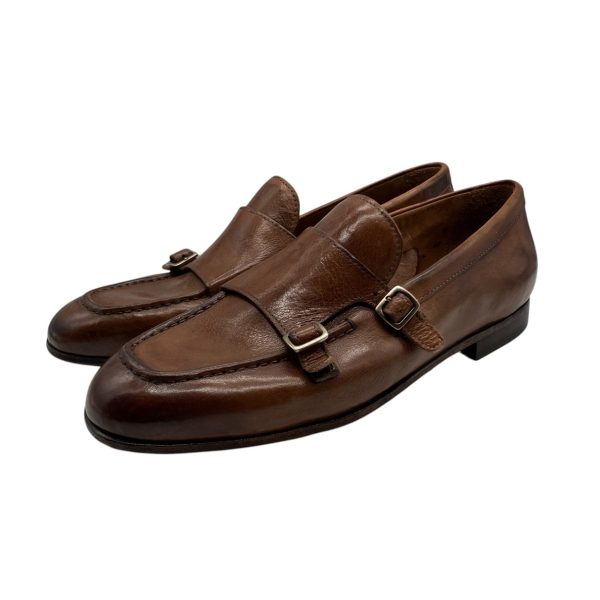 Brecos - EU/42 - Mocassini in pelle marrone lavorazione Blake - immagine 2