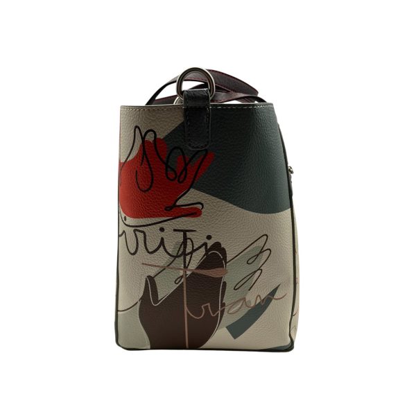 Anekke - Borsa con pochette in pelle vegana di poliestere multicolore 40761-226 - immagine 5