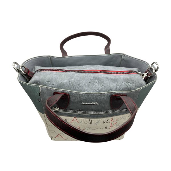Anekke - Borsa con pochette in pelle vegana di poliestere multicolore 40761-226 - immagine 4
