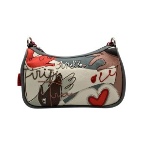 Anekke - Borsetta a spalla in pelle vegana di poliestere multicolore 40762-309