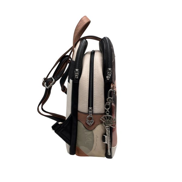 Anekke - Zaino in pelle vegana di poliestere multicolore 40705-044 - immagine 3