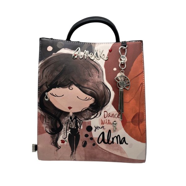 Anekke - Zaino in pelle vegana di poliestere multicolore 40705-273