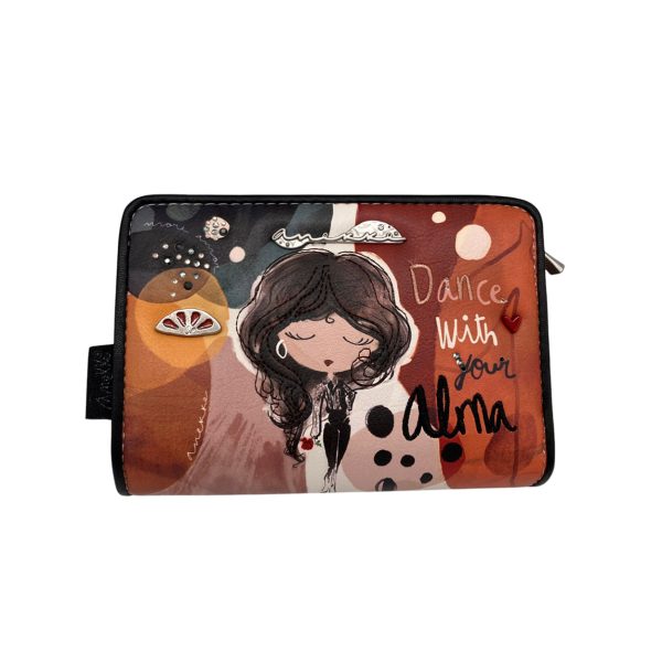 Anekke - Portafoglio multi scomparti in pelle vegana multicolore 40749-902