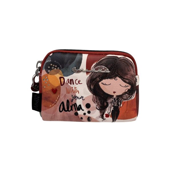 Anekke - Portamonete in pelle vegana multicolore 40709-018