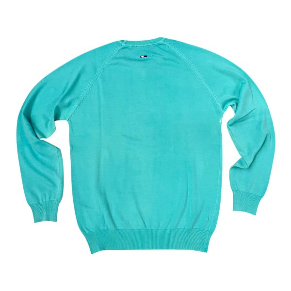 U.S. Polo Assn. - Maglia in filo di cotone verde acqua LIN 53568 EH33 - immagine 3