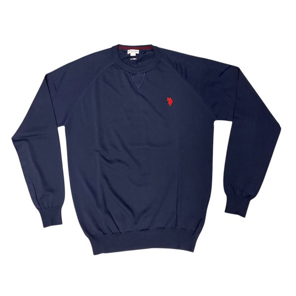 U.S. Polo Assn. - Maglia in filo di cotone blu scuro LIN 53568 EH3 - immagine 2