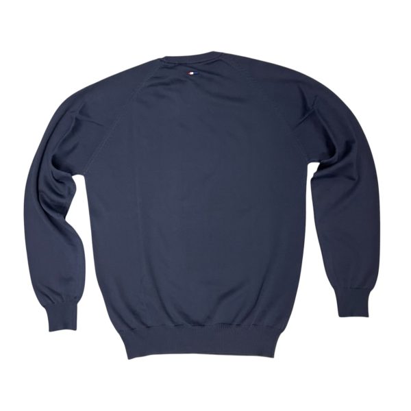 U.S. Polo Assn. - Maglia in filo di cotone blu scuro LIN 53568 EH3 - immagine 3